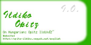 ildiko opitz business card